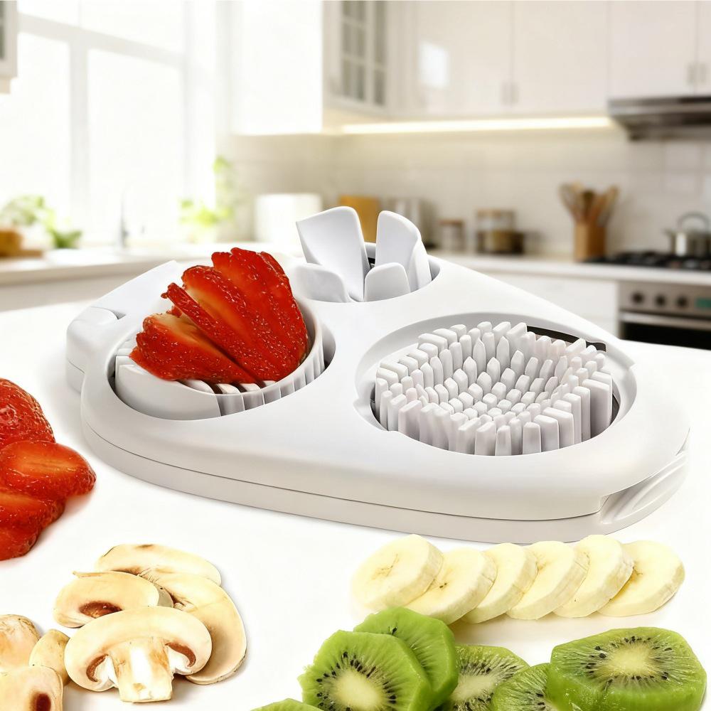 Affettatrice Multifunzionale 3-in-1 per Uova, Formaggio e Frutta