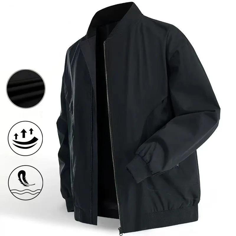Herren Baseballjacke Reißverschluss Winddicht Atmungsaktiv Stilvolle Bomberjacke Frühling Neue Mode Streetwear Basic-Stil