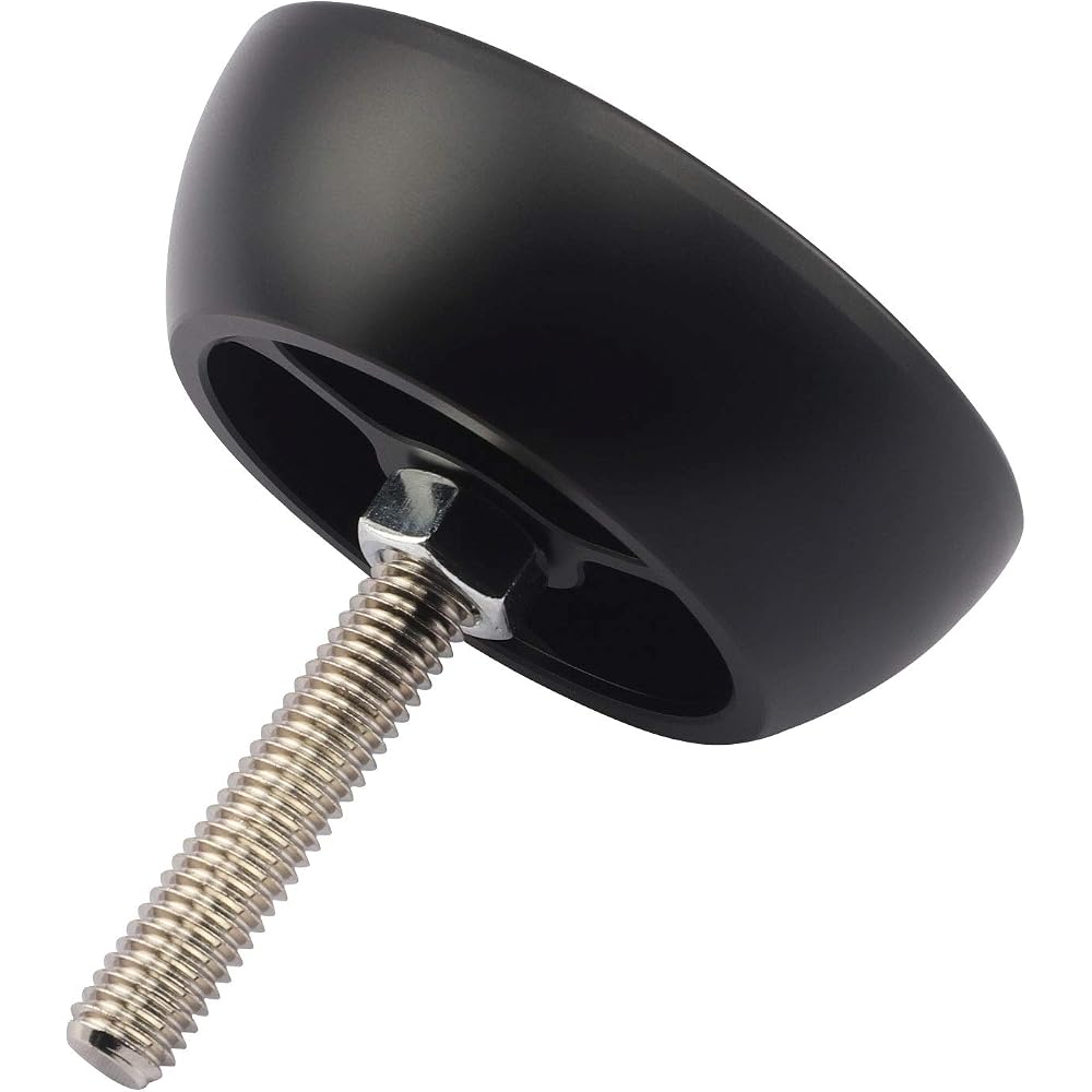Haoge 75mm Half Ball Bowl Adapter, Metal Half Ball Flat to Bowl Adapter Converter for Video Bowl Tripods and Fluid Heads with 3/8-inch Screw, for Manf