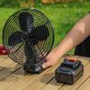 Portable Fan Cordless Lithium Battery Electric Fan Rechargeable Outdoor Desktop Cooling Fan For Philippine 5/10 Cell Batteries