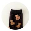 1~5pair Korean Teddy Bear Socks – Cute Cozy Women’s Cotton Socks – 5 Colors Set – K-Fashion Trending Gift Idea