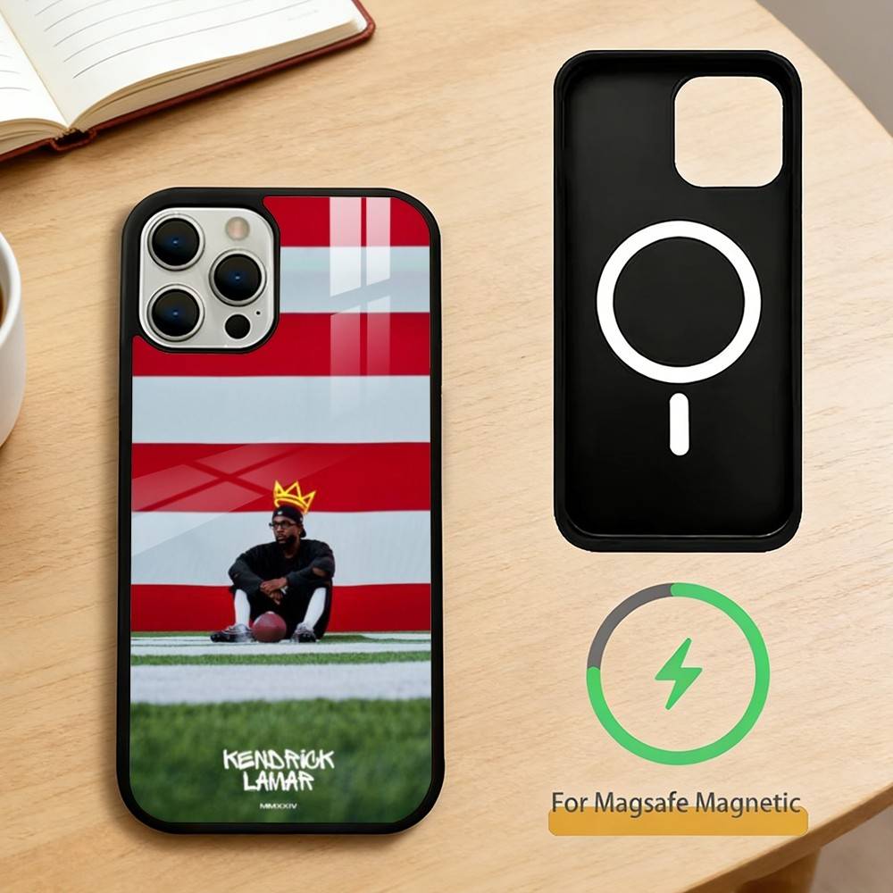K-Kendrick Lamar Rapper Phone Case For iPhone 17,16,15,14,13,Pro,Max,Plus,Magnetic For Magsafe Wireless Charging