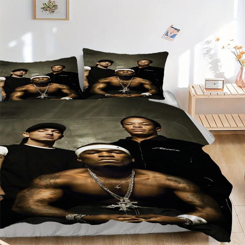3Pcs Rap Legends Together Bedding Sets For All Sizes New 3D Printed Bed Cover Comforter Duvet Cover Pillowcase Bedroom Decoration