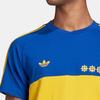 Adidas Originals Trefoil Colorblock Buchstaben-Print Kurzarm T-Shirt Herren Oberteile Blau HC0300