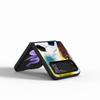 Football Sport Soccer Case for Samsung Galaxy Z Flip4 Flip3 5G PC Hard Cell Phone Shell Z Flip 4 3 Black Zflip4 Zflip3 Cover