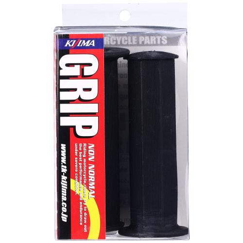 Kijima Motorcycle Bike Parts Octagonal Grip Non-penetrating Type (8 Squares) Black 130*22.2mm 201-196