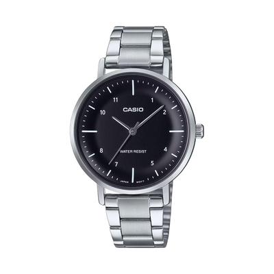 LTP-VT03D-1B Women's Quartz Watch, Black, Mineral Crystal, Water Resistant