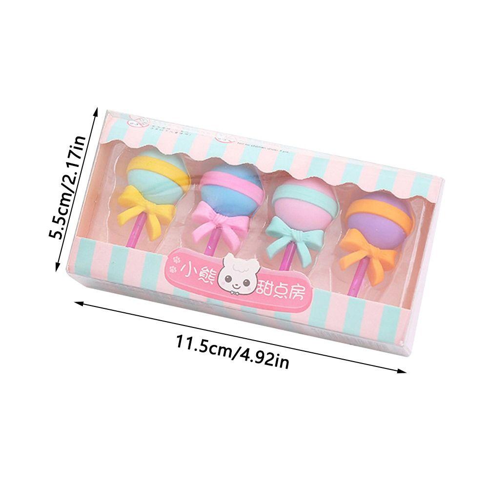For Kids Student Holiday Prize Rubber Pencil Eraser Cartoon Eraser Box Yummy Dessert Erasers Set