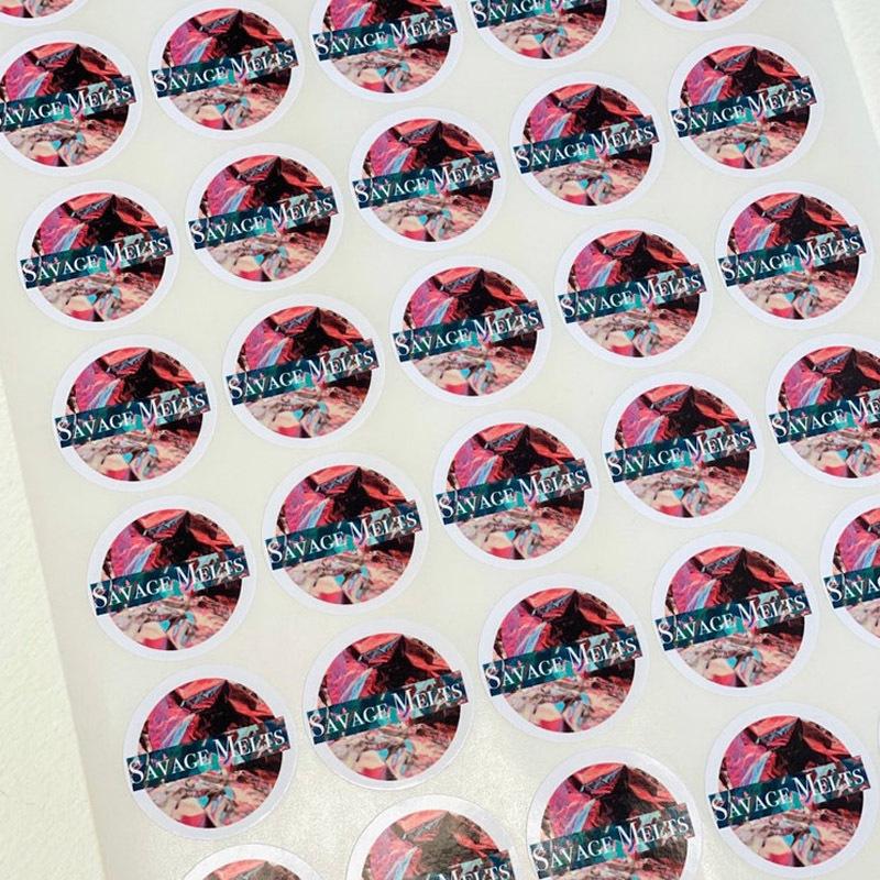 100PCS 3cm 4cm 5cm 6cm 7cm Your logo stickers, custom printed, ideal for small businesses, comes with 100 stickers