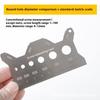 Screw Thread Pitch Gauge Ruler Measuring Tool Bolt Nut Metric Machining Threads Screw Cutting Gauge Angle Model Measuring