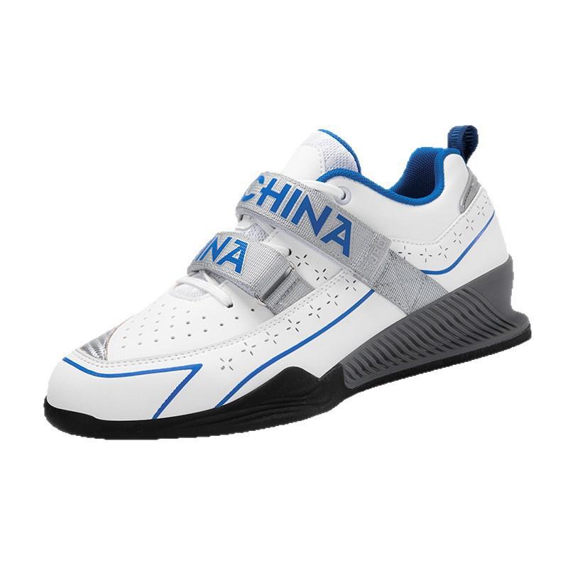 Mens Weightlifting Shoes Low-Cut Squat Training With Hook Loop Gym Fitness Indoor Workout