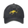 Australia Kangaroo Southern Cross Unisex Unstructured Baseball Caps Aussie Flag Distressed Denim Hat Outdoor Adjustable Snapback