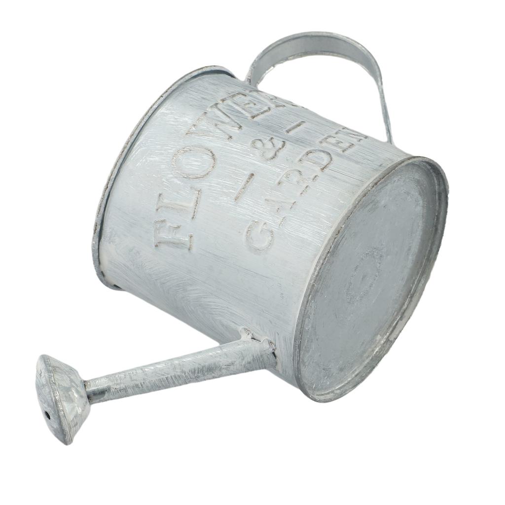 1pc Retro Water Bucket Sprinkler Pot Iron Flower Pots Metal Vase Home Garden Decorations Vintage Watering Can