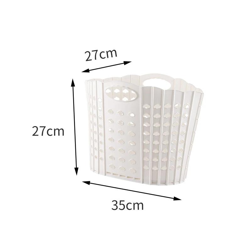 

Складная корзина для белья Экономия места Подвесная корзина для хранения грязной одежды для стиральной машины Защита от плесени Большая корзина для хранения Безопасная