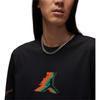 Jordan T Shirts Men's Black Crew Neck Moderate Straight Fit FB7456-010