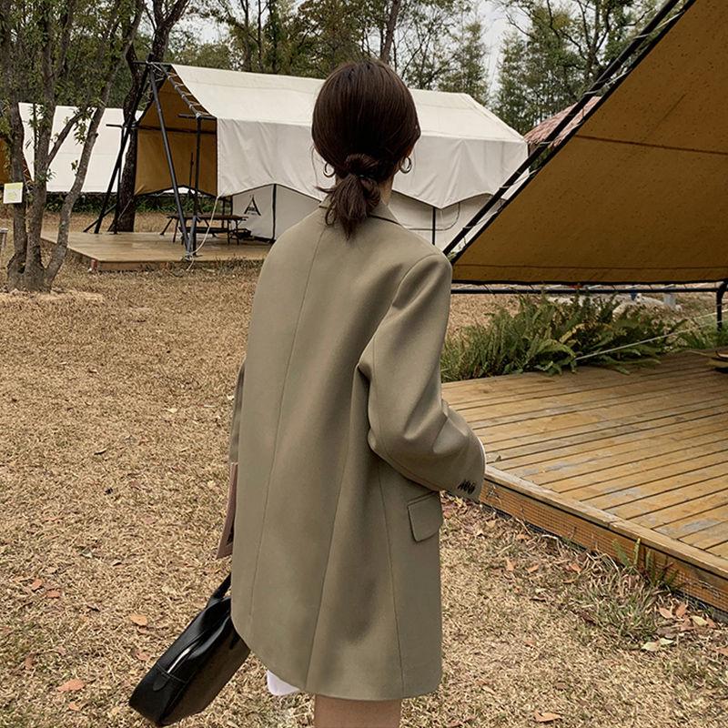 Women's Loose Korean Style Suit Jacket - Spring/Autumn High-End Streetwear Niche Design