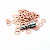100PCS 7×15mm 7×13mm 9×18mm Diesel Common Rail Injector Nozzle Copper Seal Washer Fuel Pump Gasket Pad for   CAT