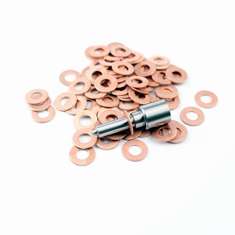 100PCS 7×15mm 7×13mm 9×18mm Diesel Common Rail Injector Nozzle Copper Seal Washer Fuel Pump Gasket Pad for CAT