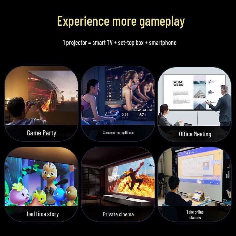 Coolker TY06 HD Smart Projector CN Plug (adapter Included)