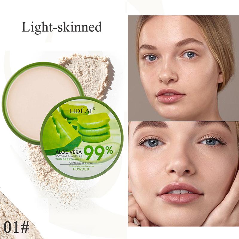 Fuktighetskrem Face Powder Smooth Foundation Presset Powder Makeup Concealer Pores Cover Whitening Brighten Cosmetics