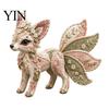 Decorative Floral Felt Craft Forest Guardians Patchwork DIY Kit, Woodland Animal Sewing Pre-cut Creative Hobby Embroidery Supplies Fabric Kit
