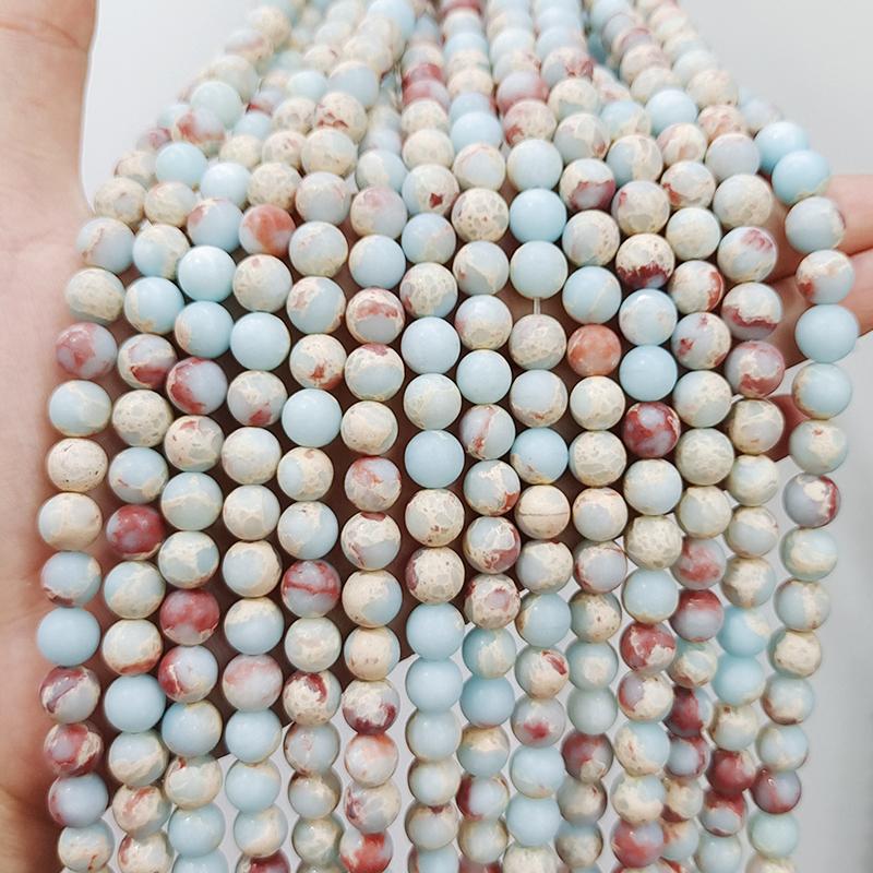 6/8/10mm Matte Stone Beads Natural Stone Beads Round Loose Spacer Beads For Jewelry Making DIY Bracelet Necklace Accessories