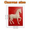 Elegant White Pearl Horse Pearl Painting 5D DIY Pearl Gemstone Art Diamond Painting Kit for Adults/Beginners Gift Ideas Home Decor