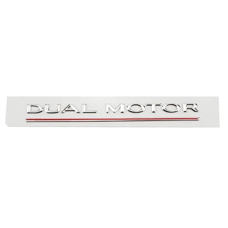Metal ABS Car Styling Trunk Rear Tail Body Side Badge Sticker for Tesla Model 3 S X Y DUAL MOTOR Emblem Exterior Accessories