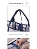 Women's Large Capacity Multi-Layer Mesh Cosmetic Bag with Multi-Pocket Storage