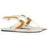 Double G Leather One Strap Sandals Women's White 746030 BKO00 9049