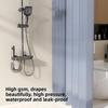 Folding Bathroom Divider No-Drill Waterproof Wet-Dry Separation Shower Curtain Alloy Track Shower Partition Supplies