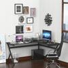 Computer Desk, Wooden Corner Angle, for Office, Home, School