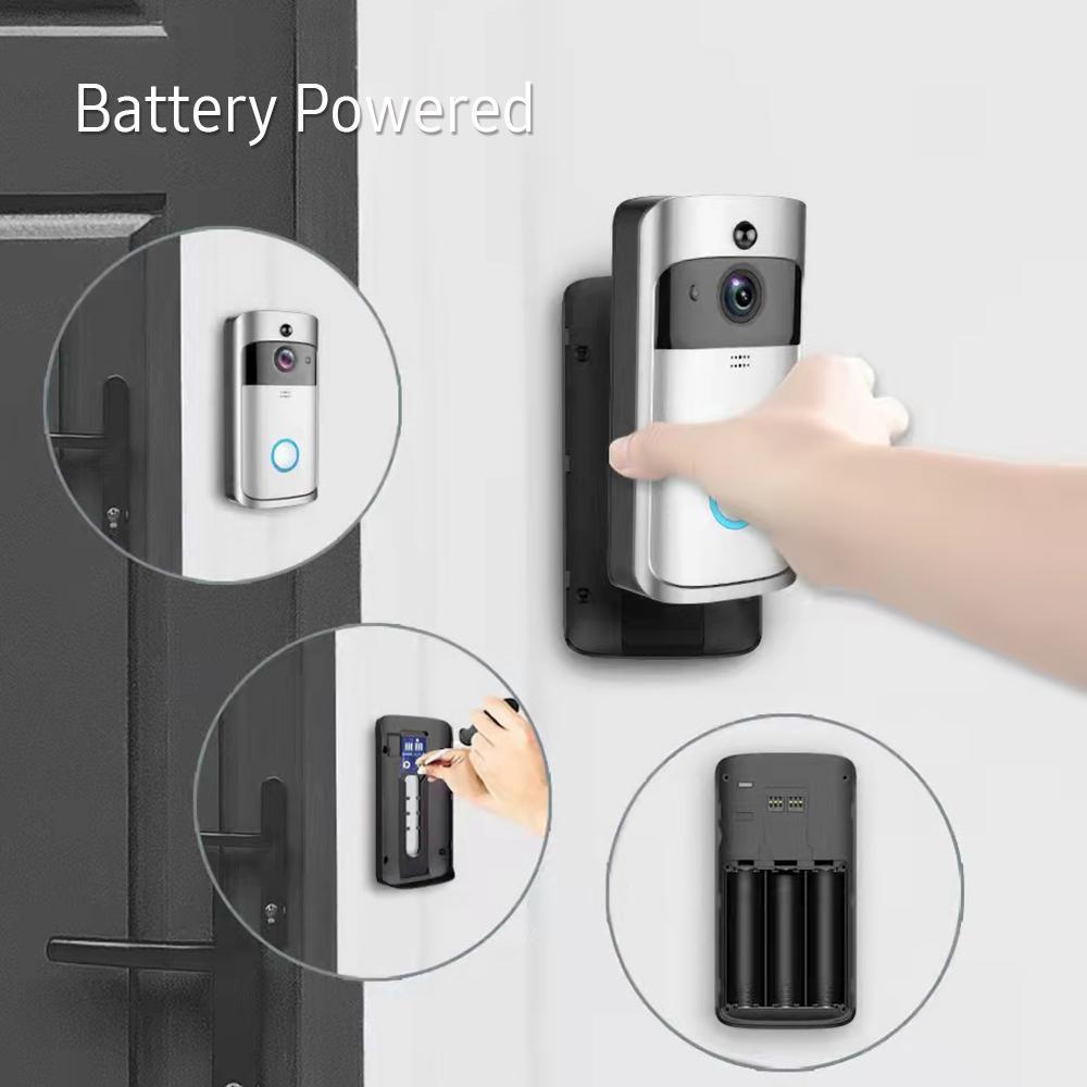 Smart Video Doorbell & Chime Home Wireless APP Remote Tvåvägssamtal Vattentät säkerhetskamera