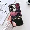 Cat Cute Kitten Cartoon Plating Phone Case For Xiaomi Redmi Note 14 15 Pro Plus 13 12 11 11S 11T 10 9S 9 5G Anti-Fall Airabag Co