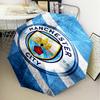 1PC Manchester City F.C Printed Umbrella Folding umbrella, automatic umbrella 8-Frame for Travel, camping Fan gifts Christmas Gifts