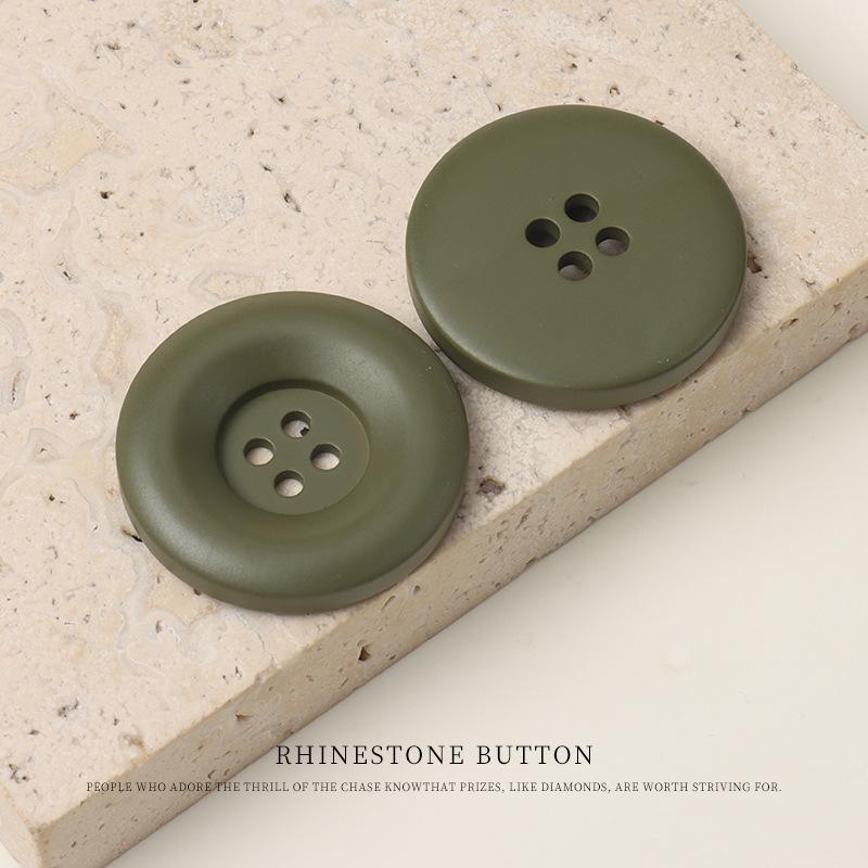 

Большие Пуговицы из Цветной Смолы с Круглым Краем для Пальто, Тренча, Пиджака, Рубашки, Кардигана, Четырехглазые Пуговицы Floating Green 22.5mm