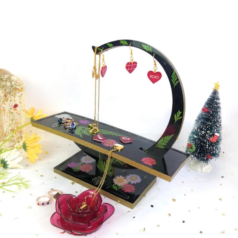 Resin Mold Silicone Plate Display Stand Mold for Enjoyable DIY Projects DIY Tool Making Mold Silicone Display Stand Mold