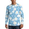 Herren 50+ Sonnenschutzshirt Langarm, Blockierendes Angel-Wander-Shirt, Leichtes Outdoor-Top