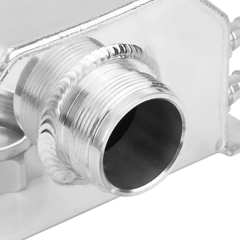 Aluminum Alloy Engine Oil Reservoir Oil Breathable Pot Exhaust Gas Catch Filter   Silver
