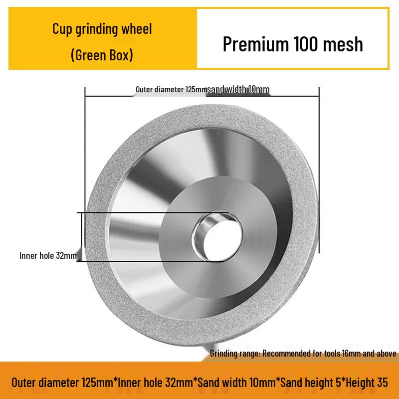 Alloy Diamond Grinding Wheel for U2 Grinder - Ideal for Tungsten Steel, Hard Alloy, Ceramic, and CBN.