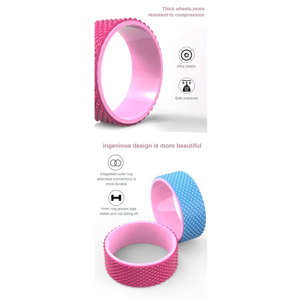 3D Massage Point Yoga Wheel Back Training Yoga Circles TPE Waist Shape Bodybuilding ABS Gym Professional Fitness Equipment