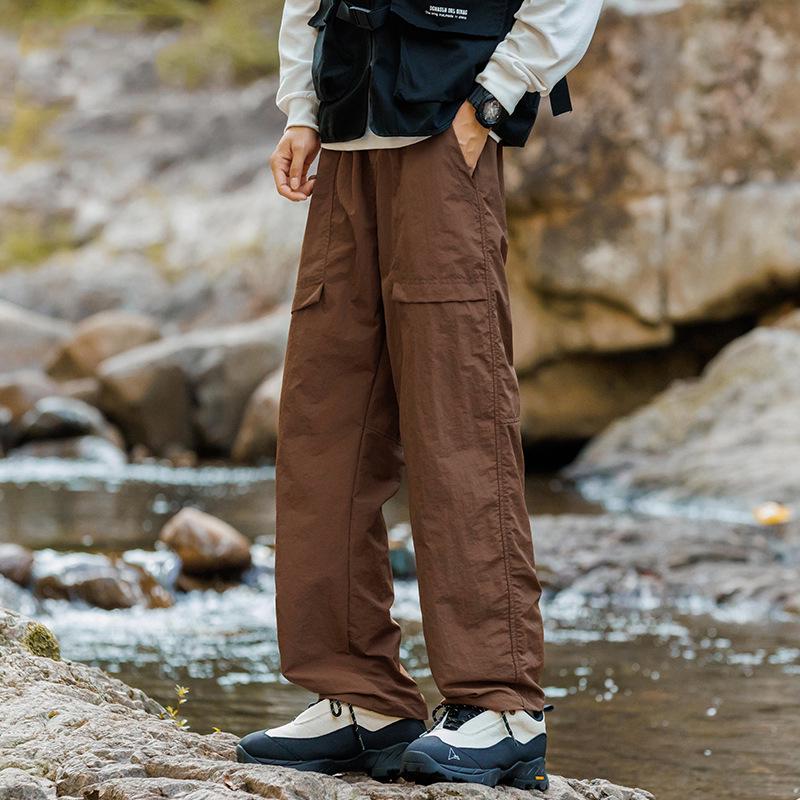 

Мужские быстросохнущие ветрозащитные брюки для альпинизма - Модные, свободные, прямого кроя для весны и осени 2XL