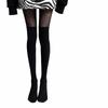 Sexy Thigh High Pantyhose Patchwork Fake Stockings Fashion JK Socks  Harajuku