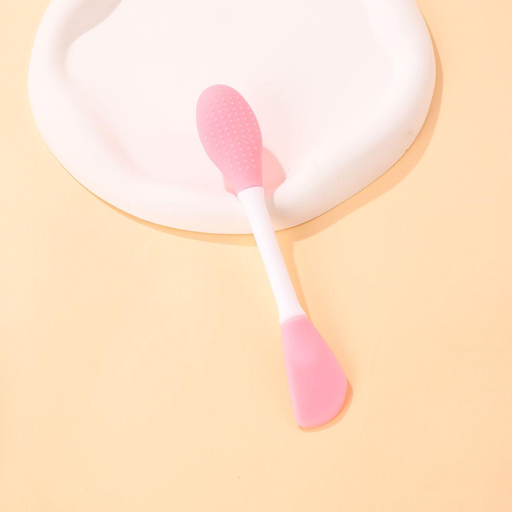 Double-Head Silicone Mud Mask Brush Massage Face Washing Makeup Brush DIY Beauty Salon Soft Mask Facial Mask Brush Cleansing Brush