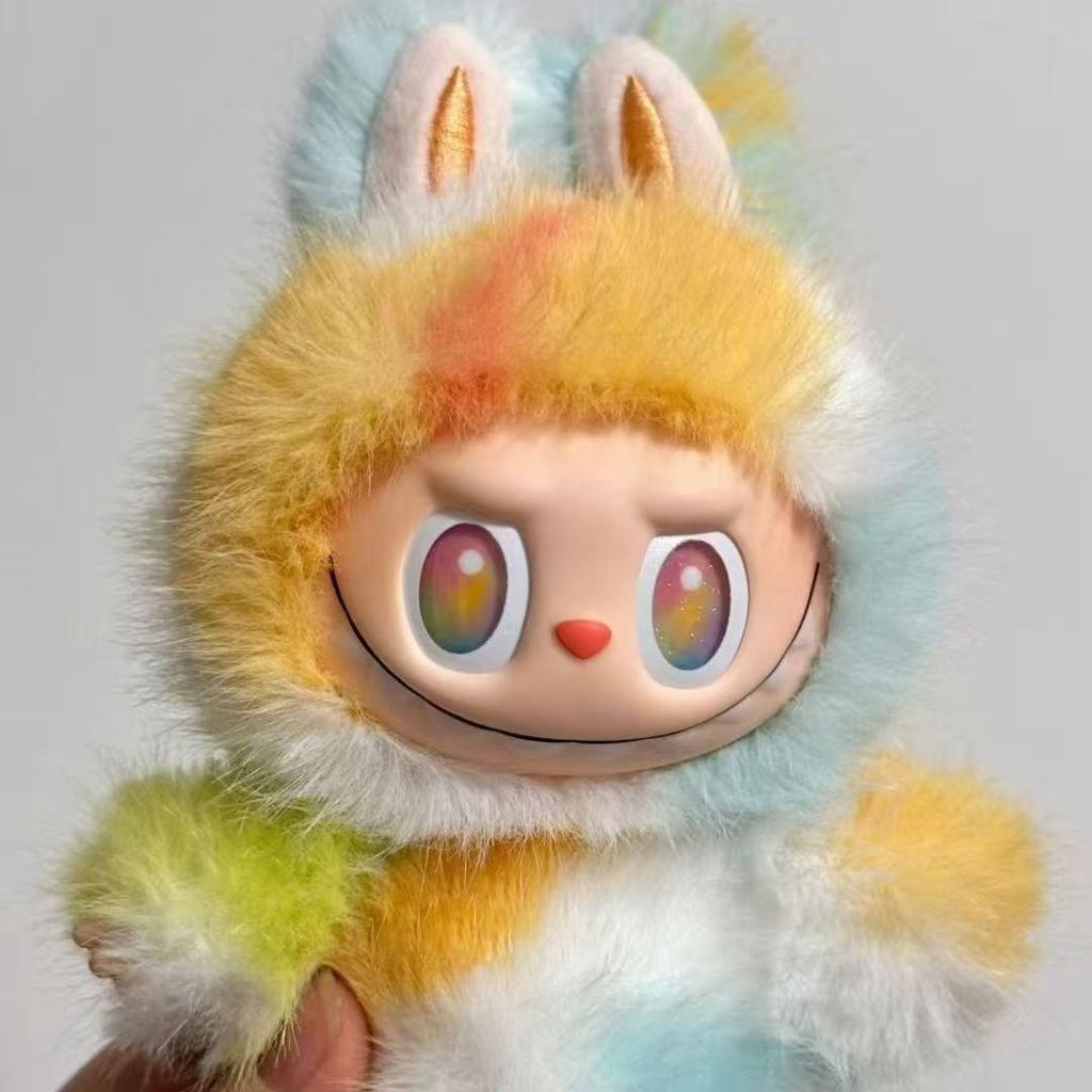 New V5.0 Labubu 5th Generation Blind Box Plush Toy Keychain Bag Accessories Car Air Conditioner Decoration Trendy Figurine Gift Girls'Collectible Item