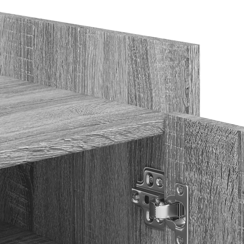 Shoe Cabinet Gray Sonoma 52 x 37.5 x 100 cm Particleboard