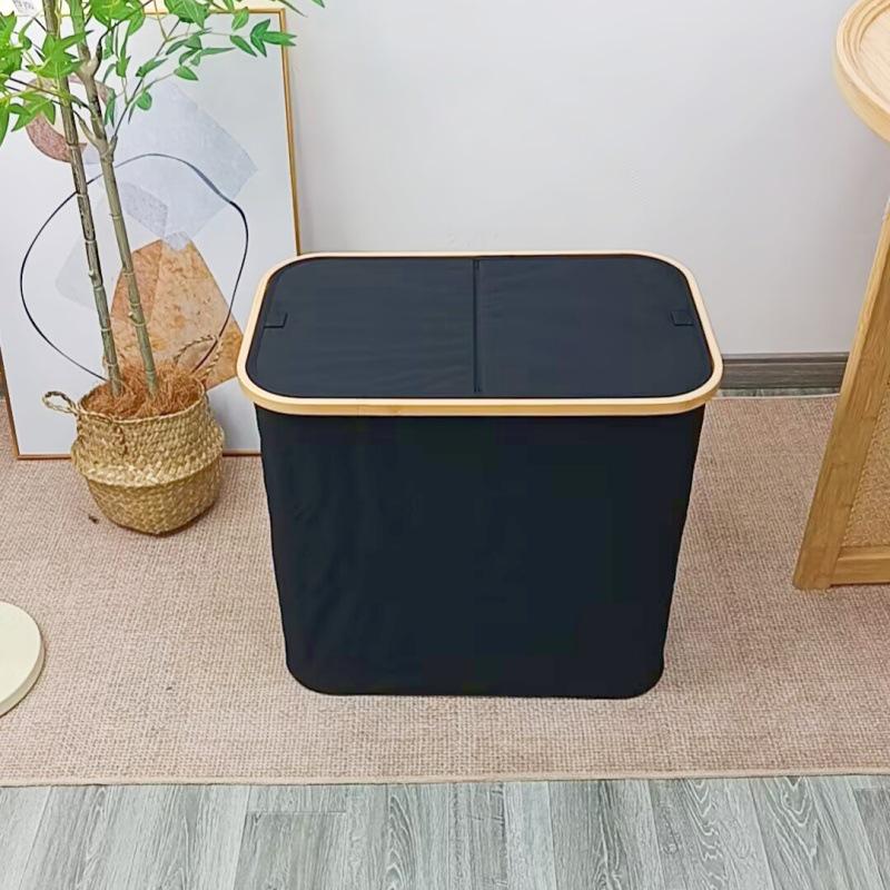 Großer faltbarer Wäsche- und Spielzeugaufbewahrungskorb mit Deckel für Schlafzimmer oder Kleiderschrank
