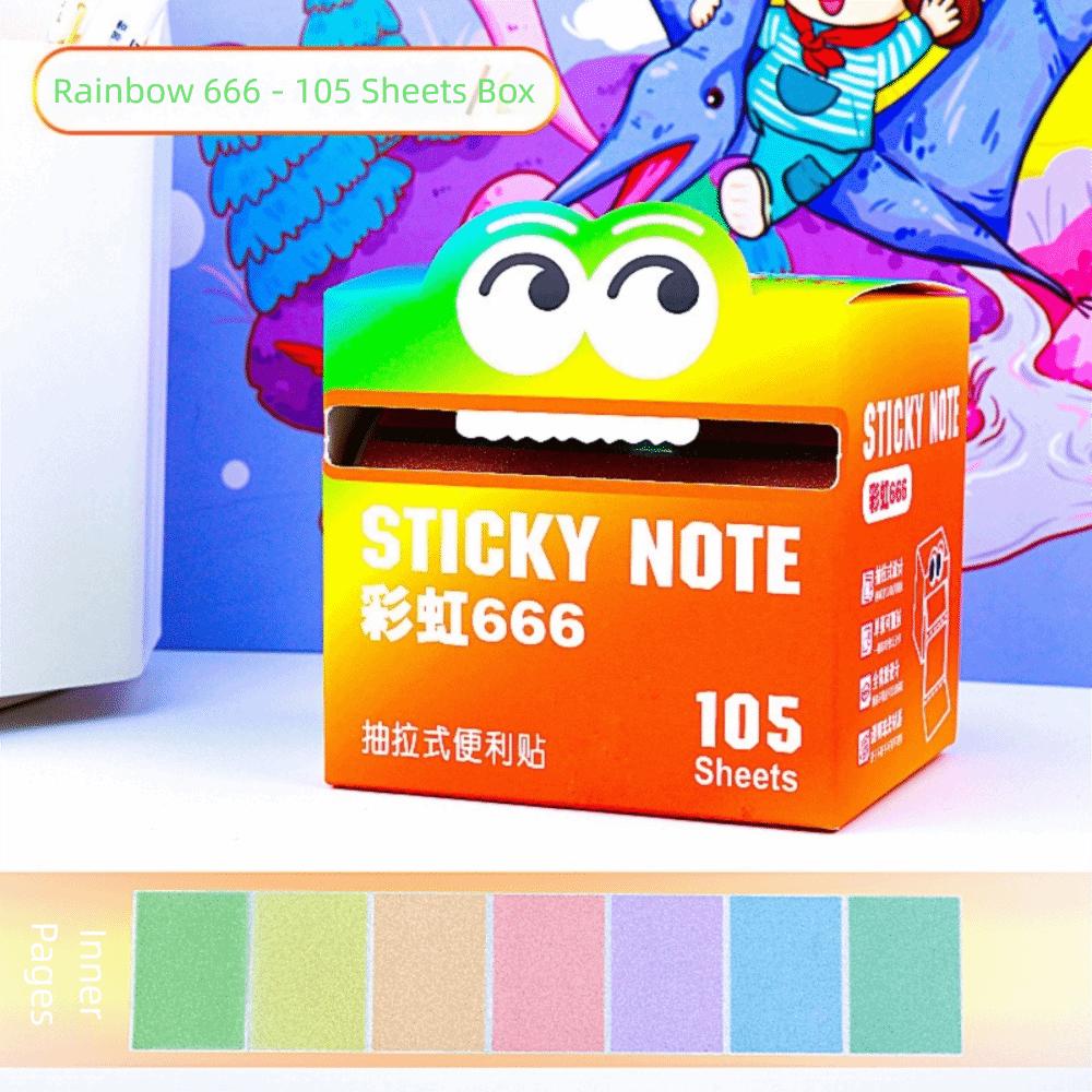 105 Sheets Korean Style Sticky Notes Message Stickers  for Office School Supplies Stationery