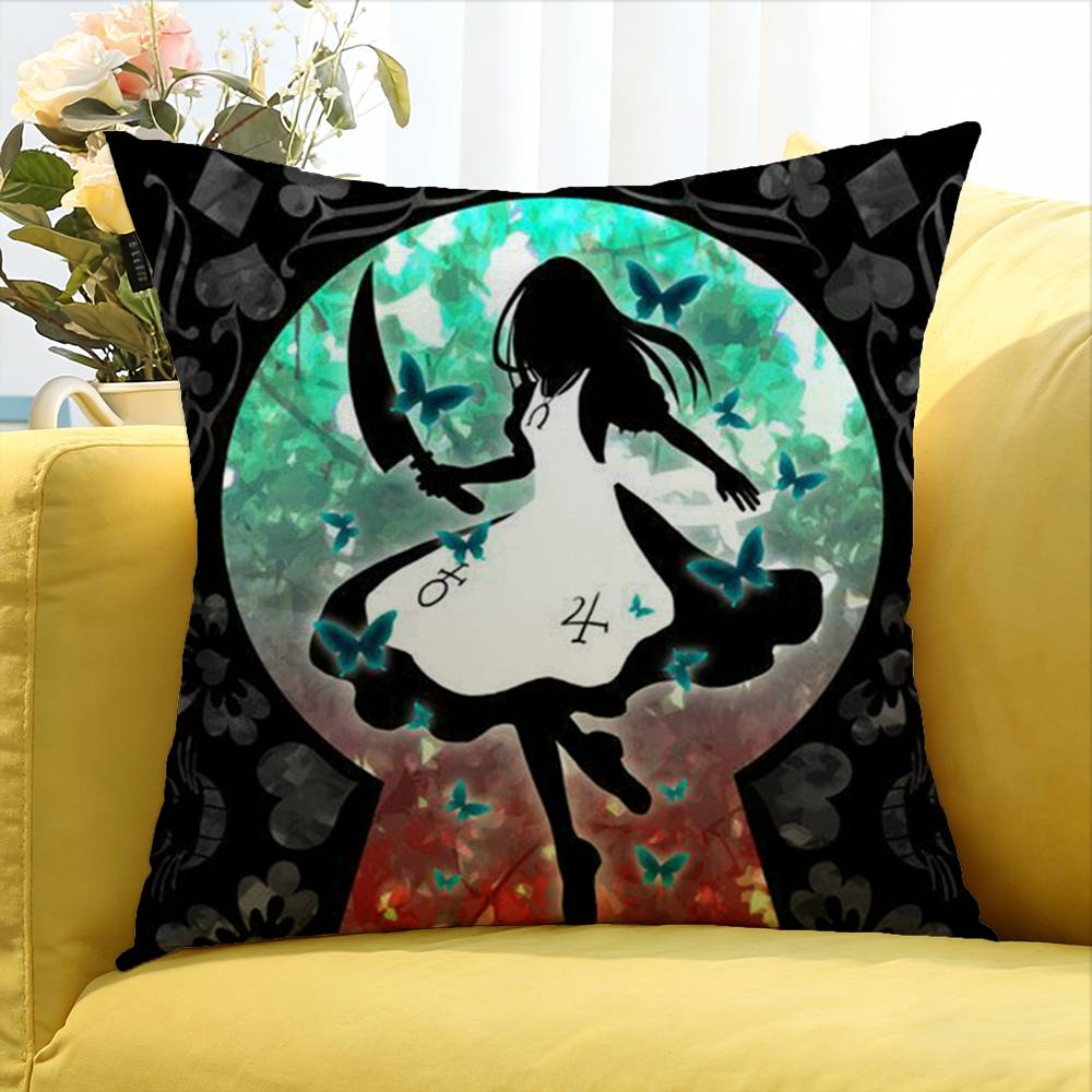 Game Alice M-Madnes-S Returns World Various Sizes Square Pillow Case For Car Home Bedchamber Decor