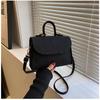 Women's Felt Shoulder Bag Ladies Handbags Luxury Designer 2026 New Fashion Alligator Pattern Square Crossbody Bag Messenger Bag